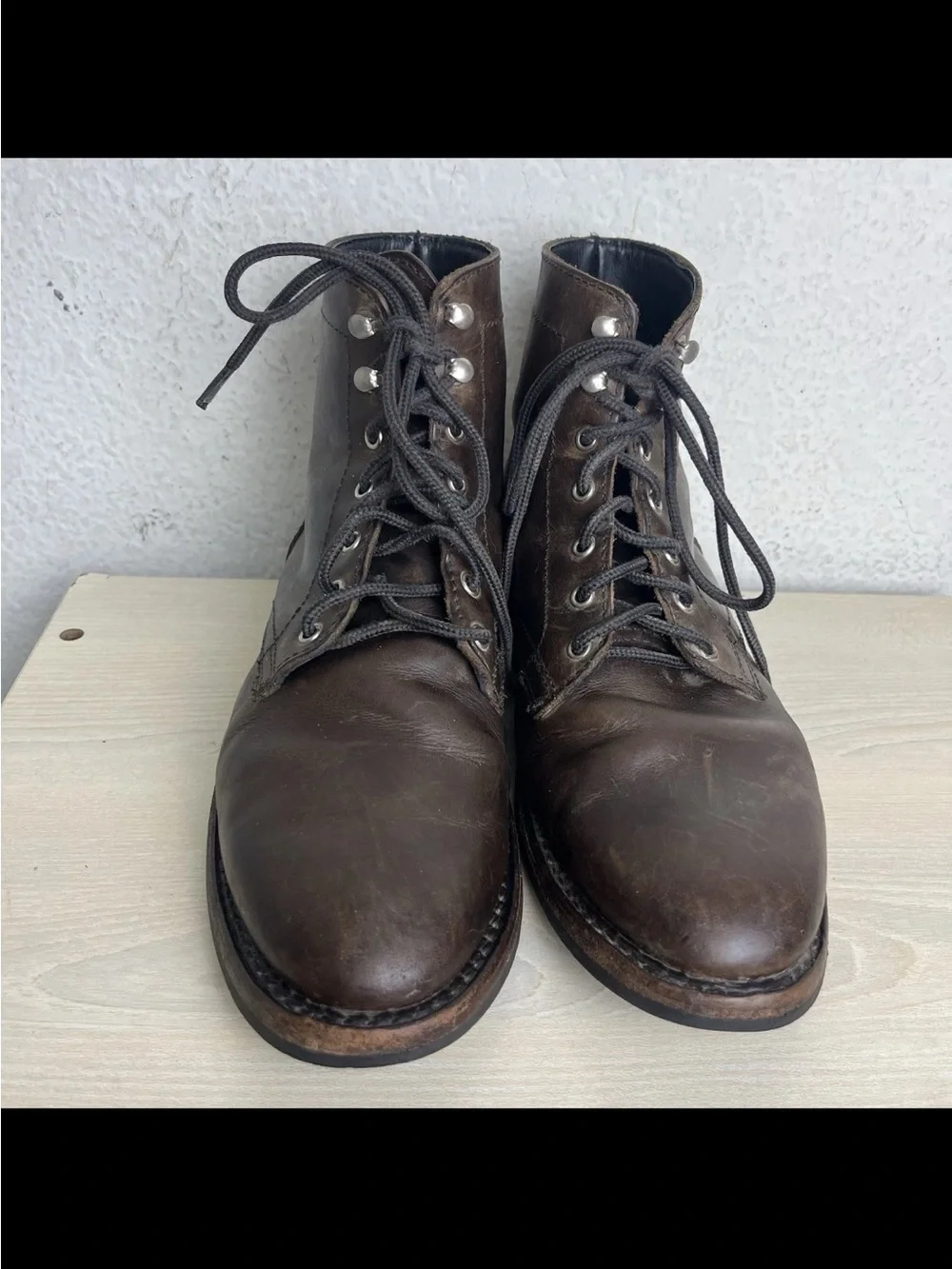 Thursday President Boots Men’s Size 8 Brown Leather Lace Up